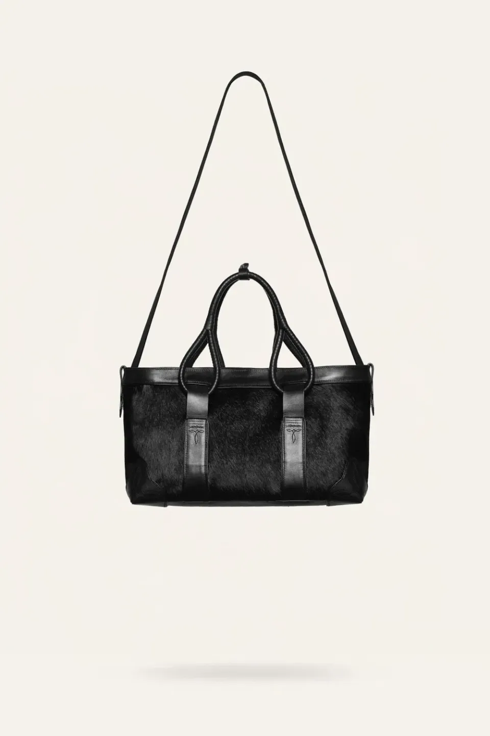 Johanna Ortiz The Fortuna borsa tote pelle nera