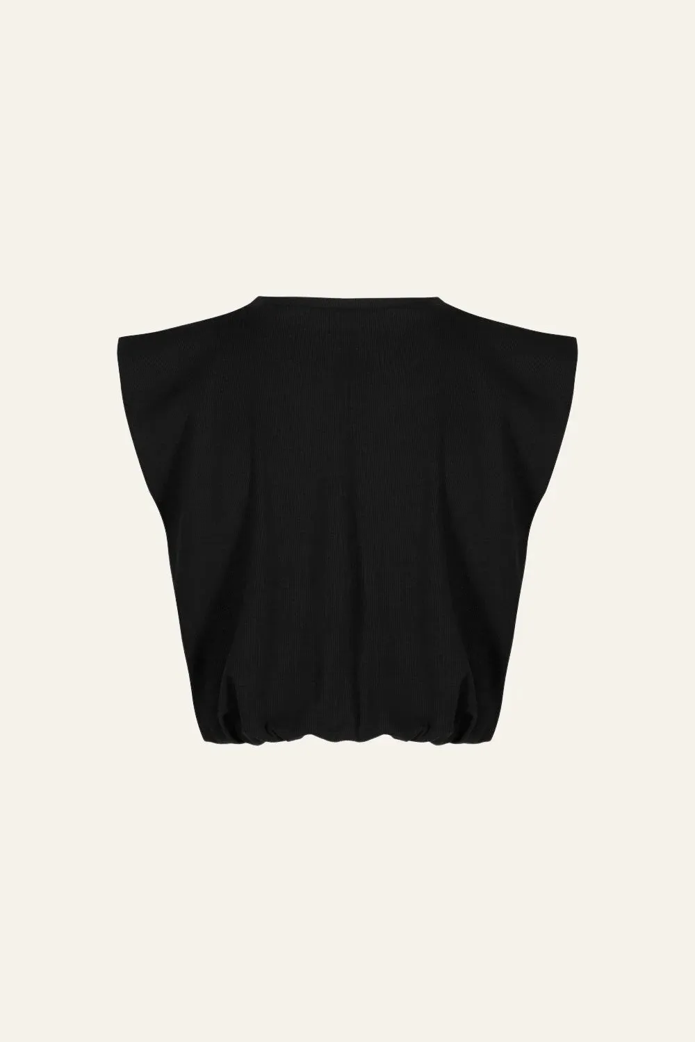 Johanna Ortiz Muraya t-shirt nera stampa oversize cropped