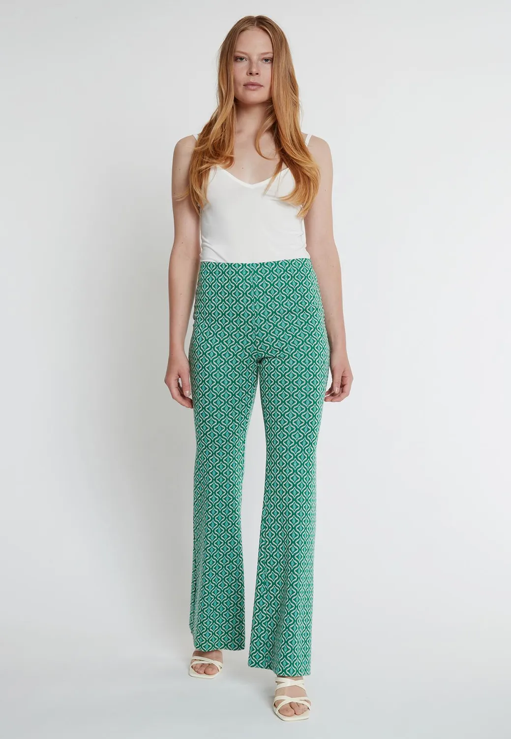 Ana Alcazar Kafla pantaloni svasati fantasia retro