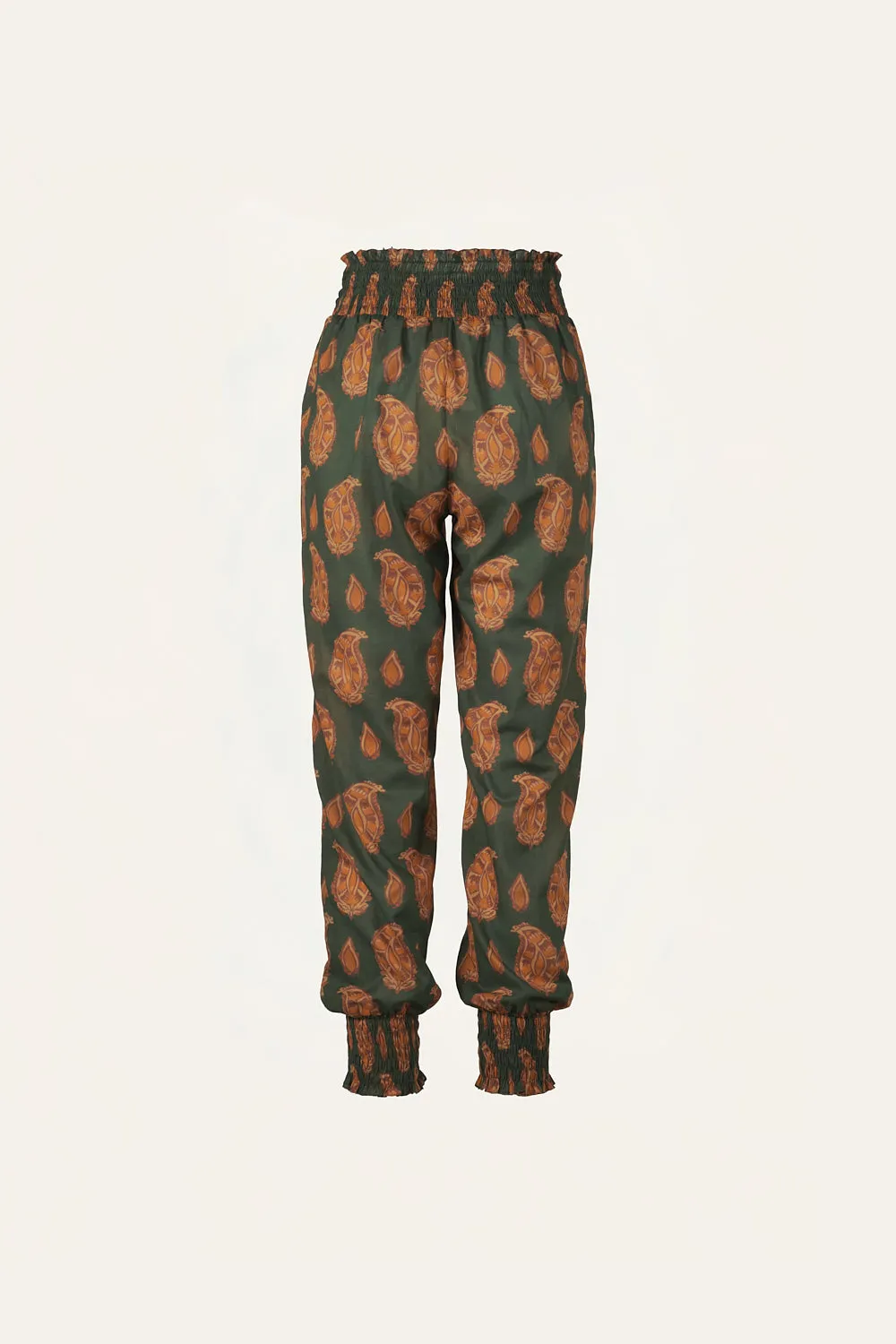Johanna Ortiz Oasis Of The Rider pantaloni cotone verde