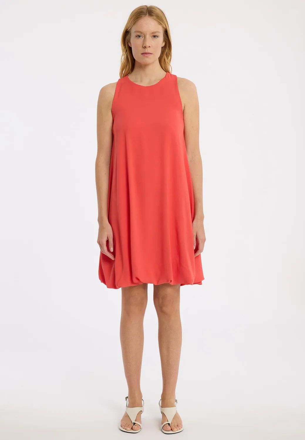 Ana Alcazar Zamini vestito corallo palloncino