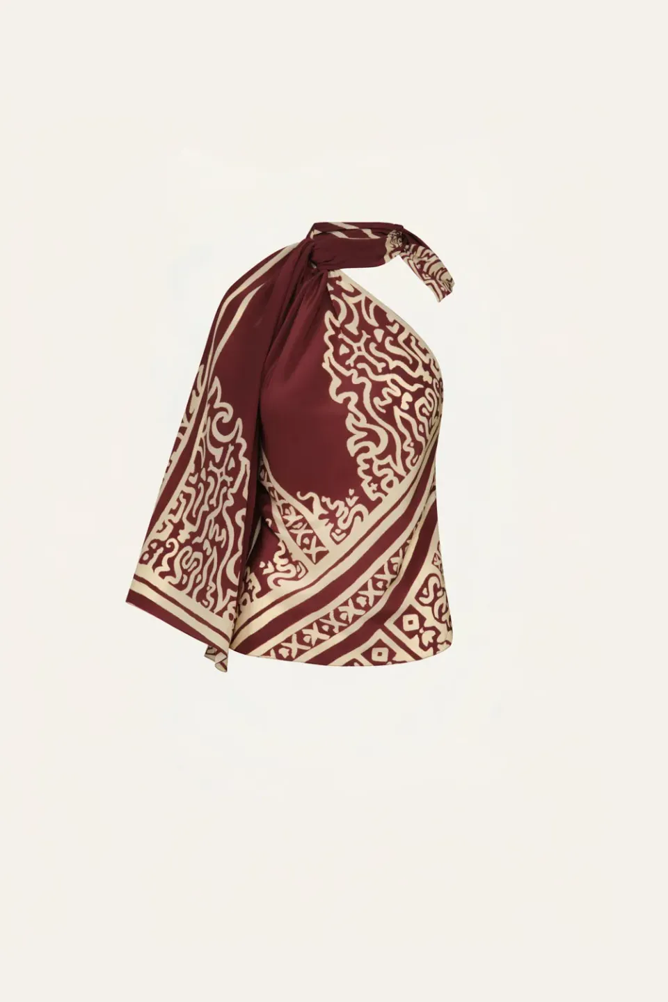 Johanna Ortiz Frontier Poem top seta vino ecru