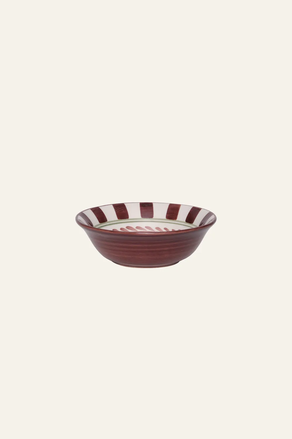 Johanna Ortiz Corozo Bowl set 2 ciotole ceramica tabacco verde