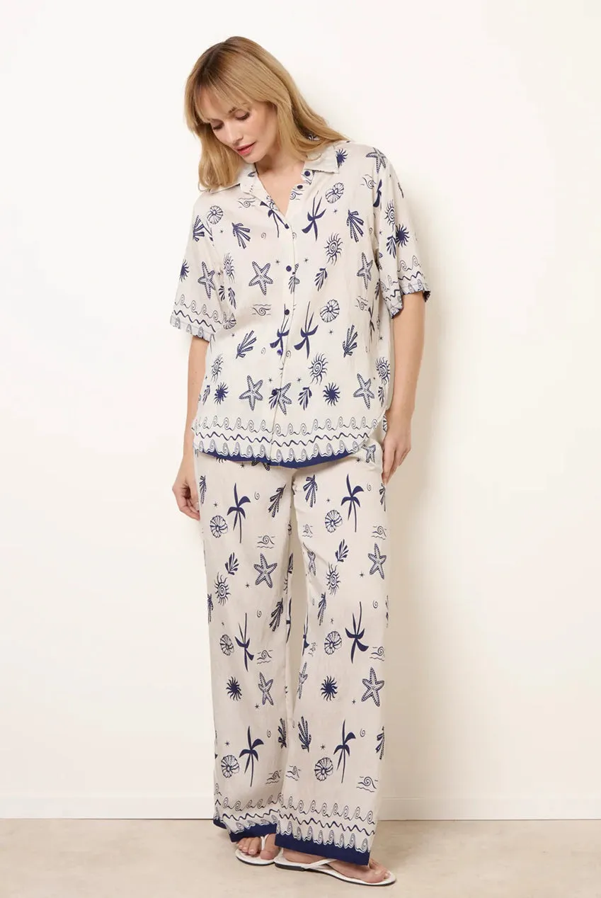 Blue Vanilla Marine completo donna blu navy fantasia
