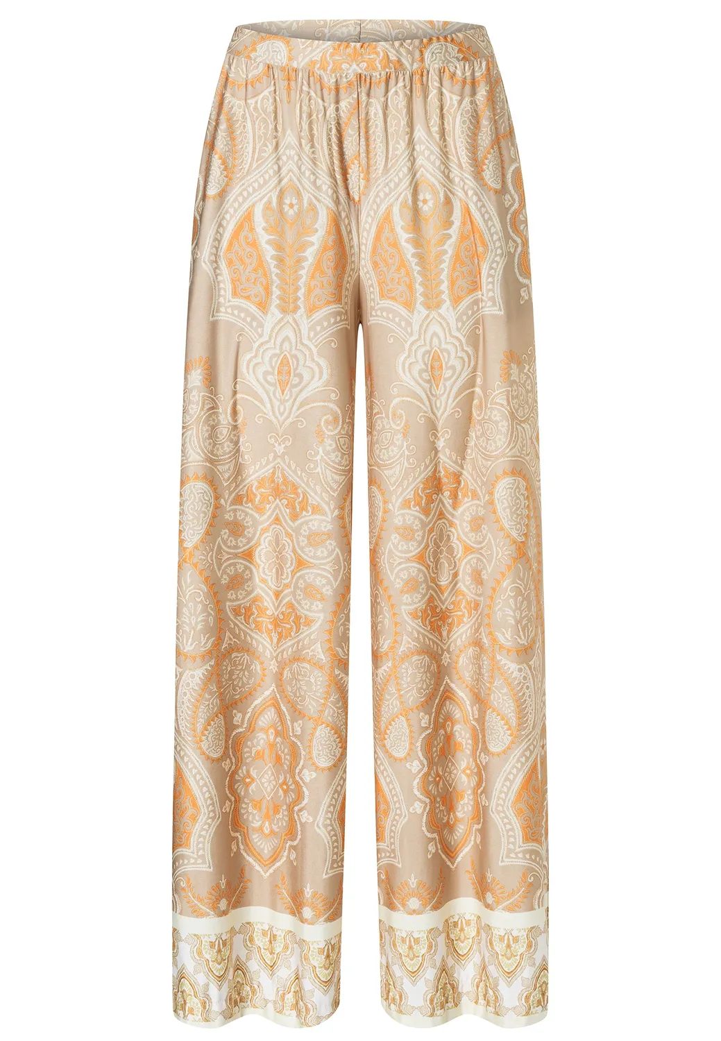 Ana Alcazar Dorinop pantaloni larghi fantasia paisley gialli
