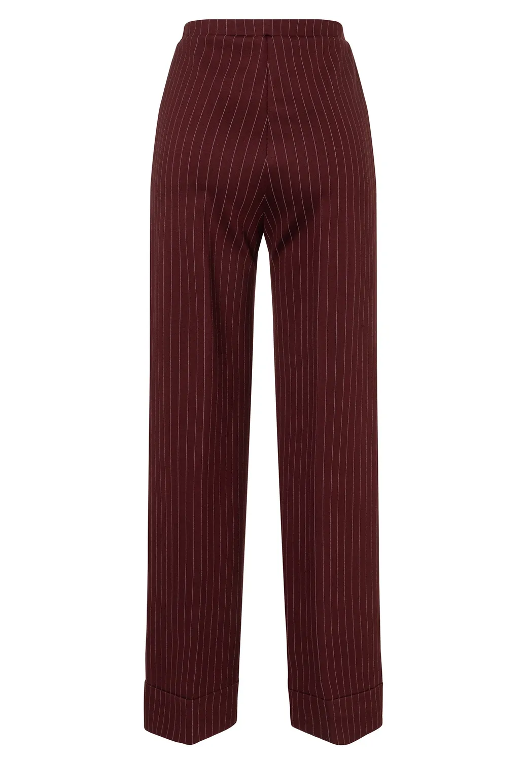 Ana Alcazar Elbrisa pantaloni Marlene bordeaux gessati
