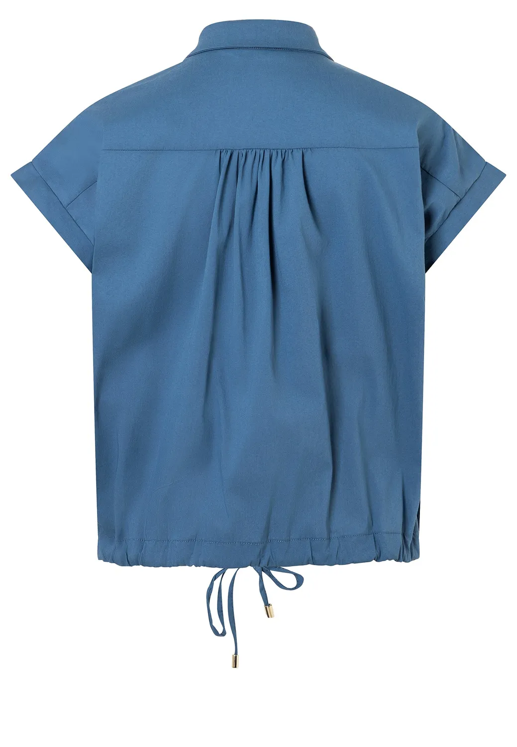 Ana Alcazar Doyla camicia azzurra maniche corte