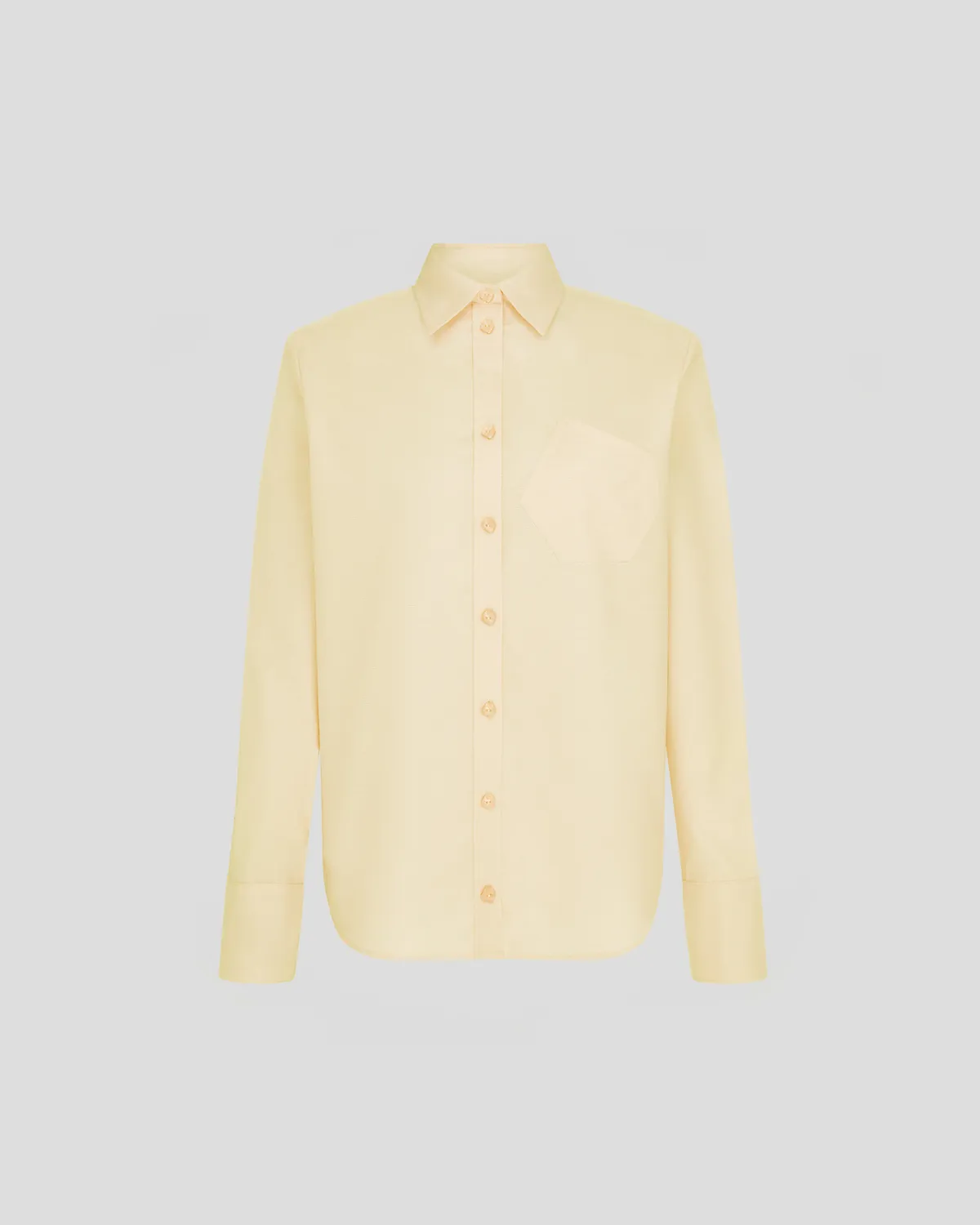 Violante Nessi Violi camicia gialla cotone Oxford