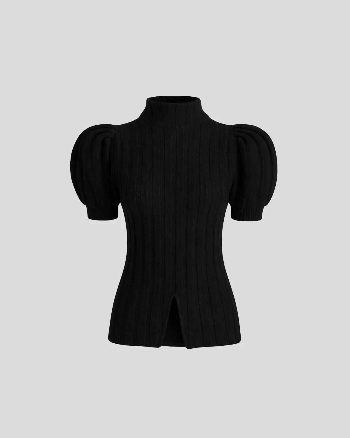 Violante Nessi Riley Maglia Nera Cashwool Maniche Corte
