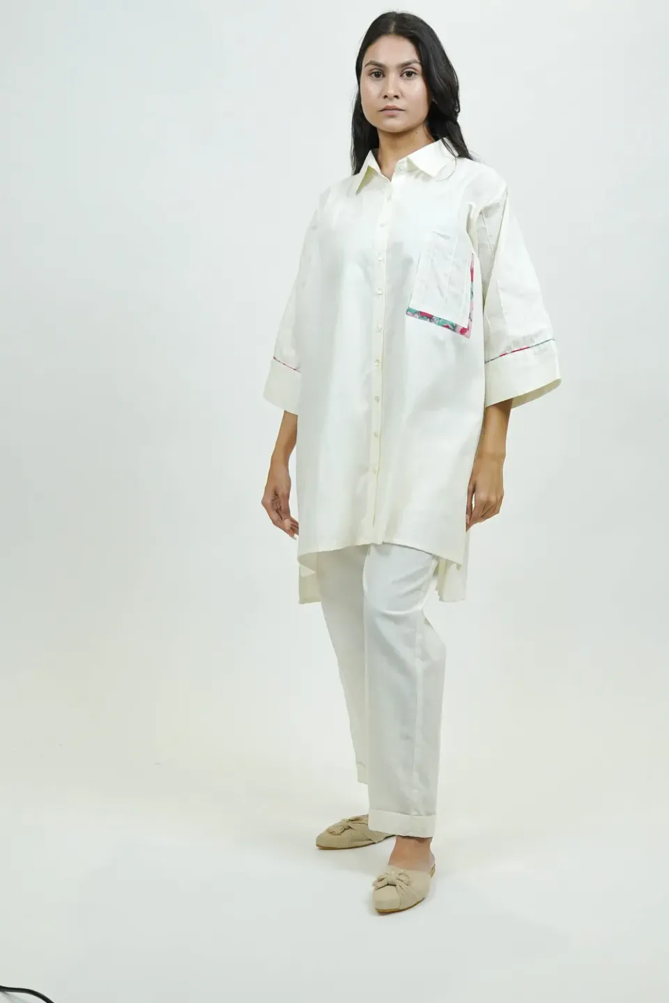 Our Dve S0022 camicia panna cotone anti-fit