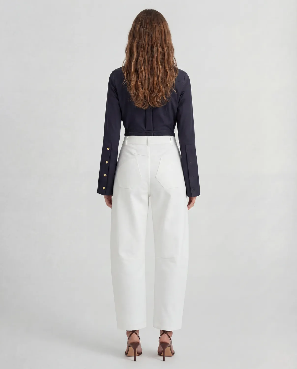 Violante Nessi Cayo camicia cotone comfort blu navy