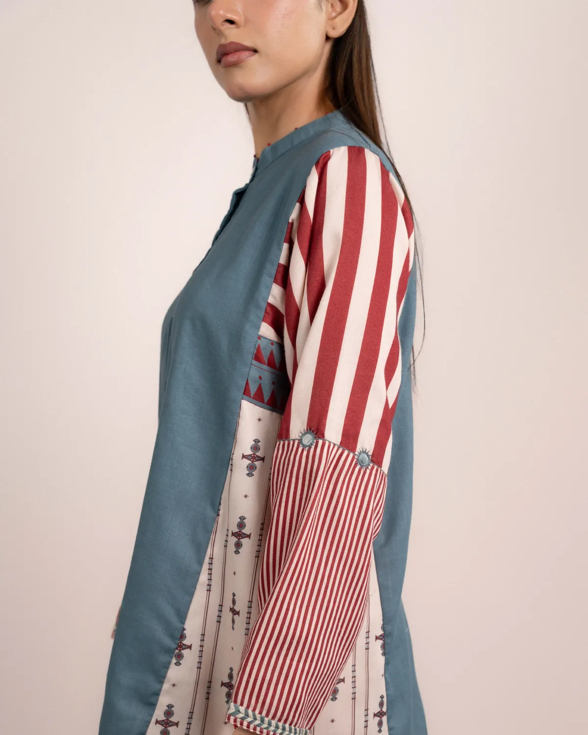 Our Dve Lyra camicia blu modal regular fit