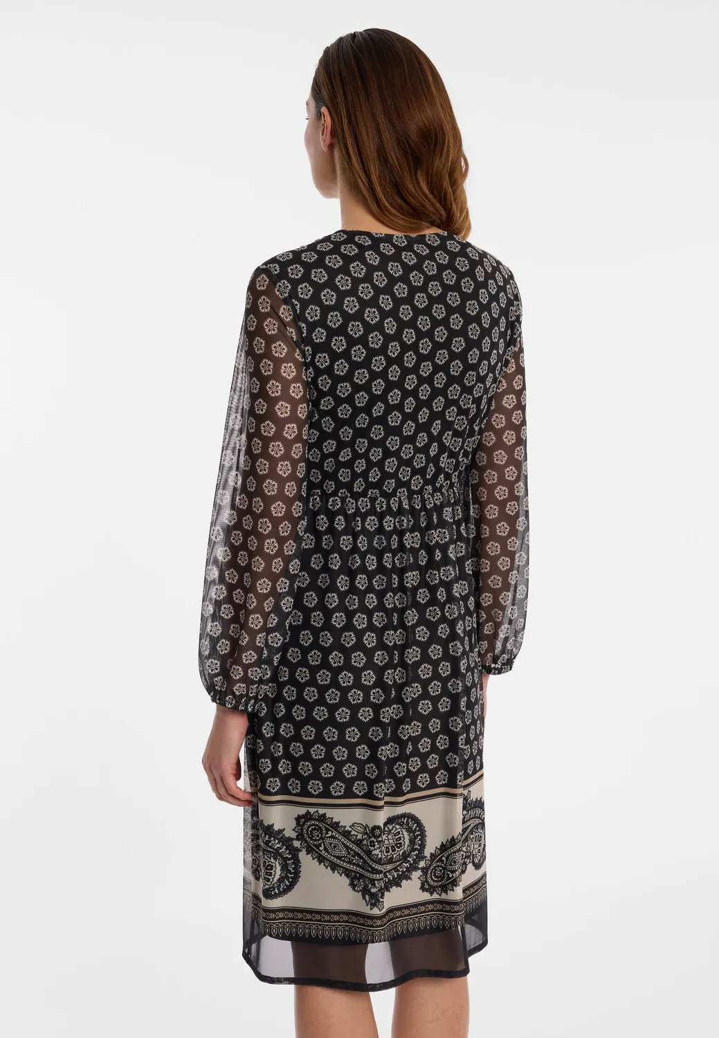 Ana Alcazar Evelo vestito avvolgente nero boho