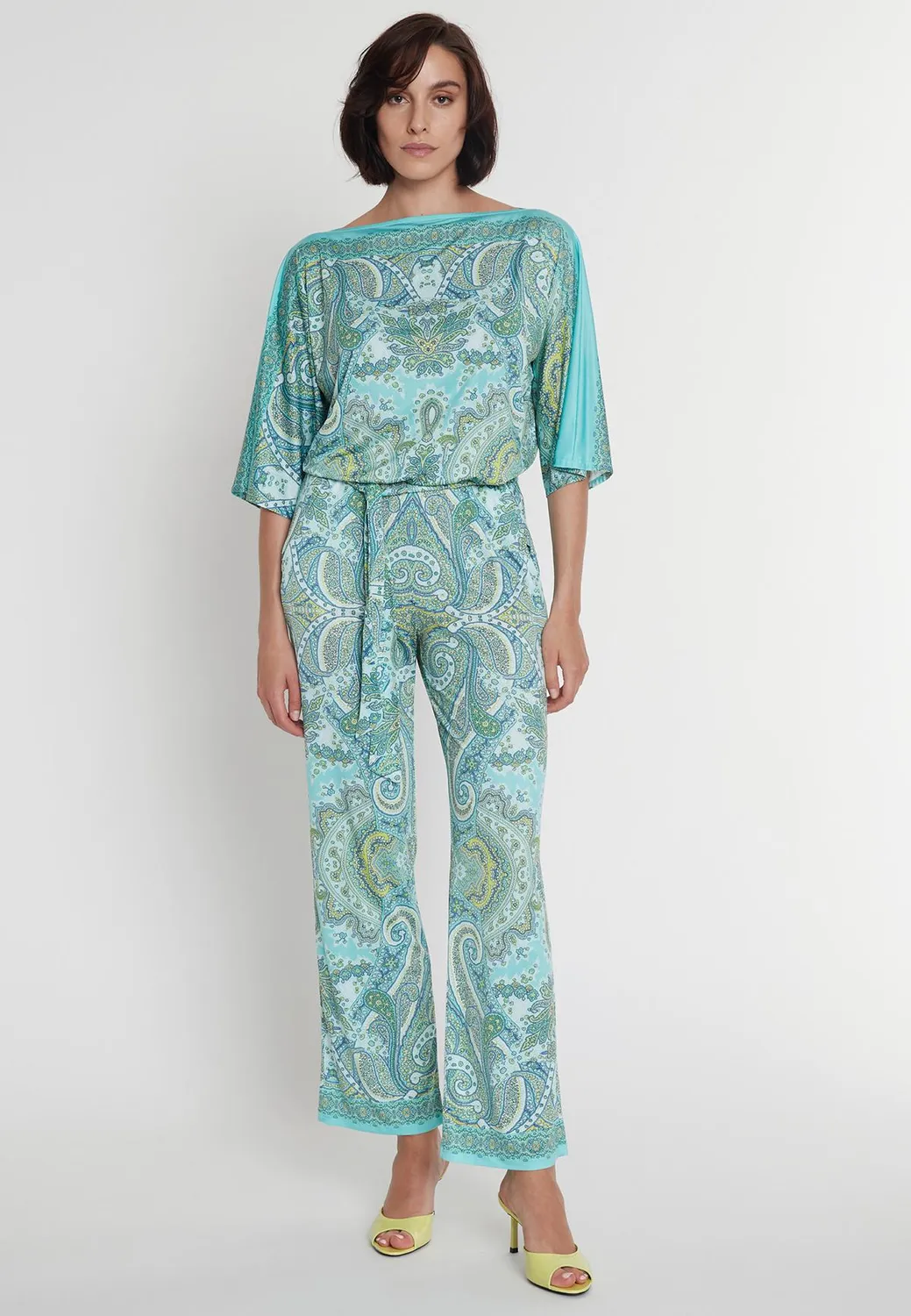 Ana Alcazar Pidona tuta jersey fantasia paisley