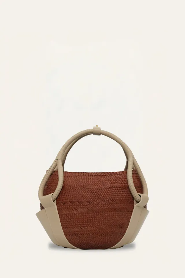 Johanna Ortiz Ballad Frontier tote paglia ruggine