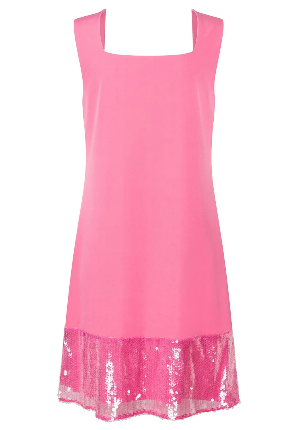 Ana Alcazar Wacara vestito rosa paillettes