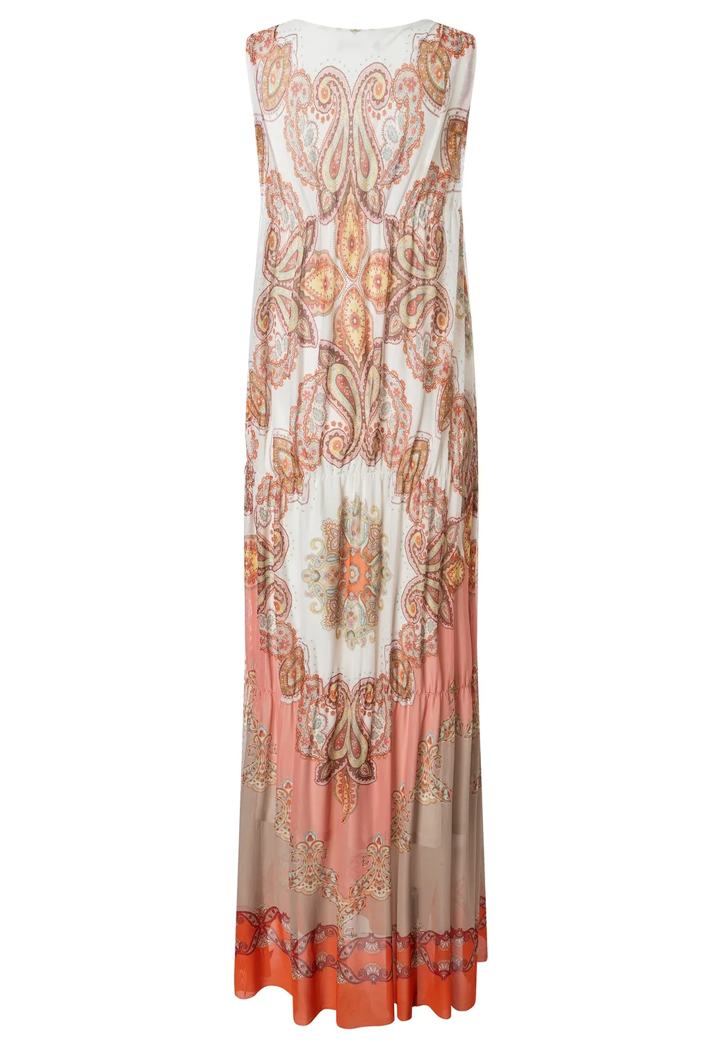 Ana Alcazar Dorivar abito lungo paisley pastello