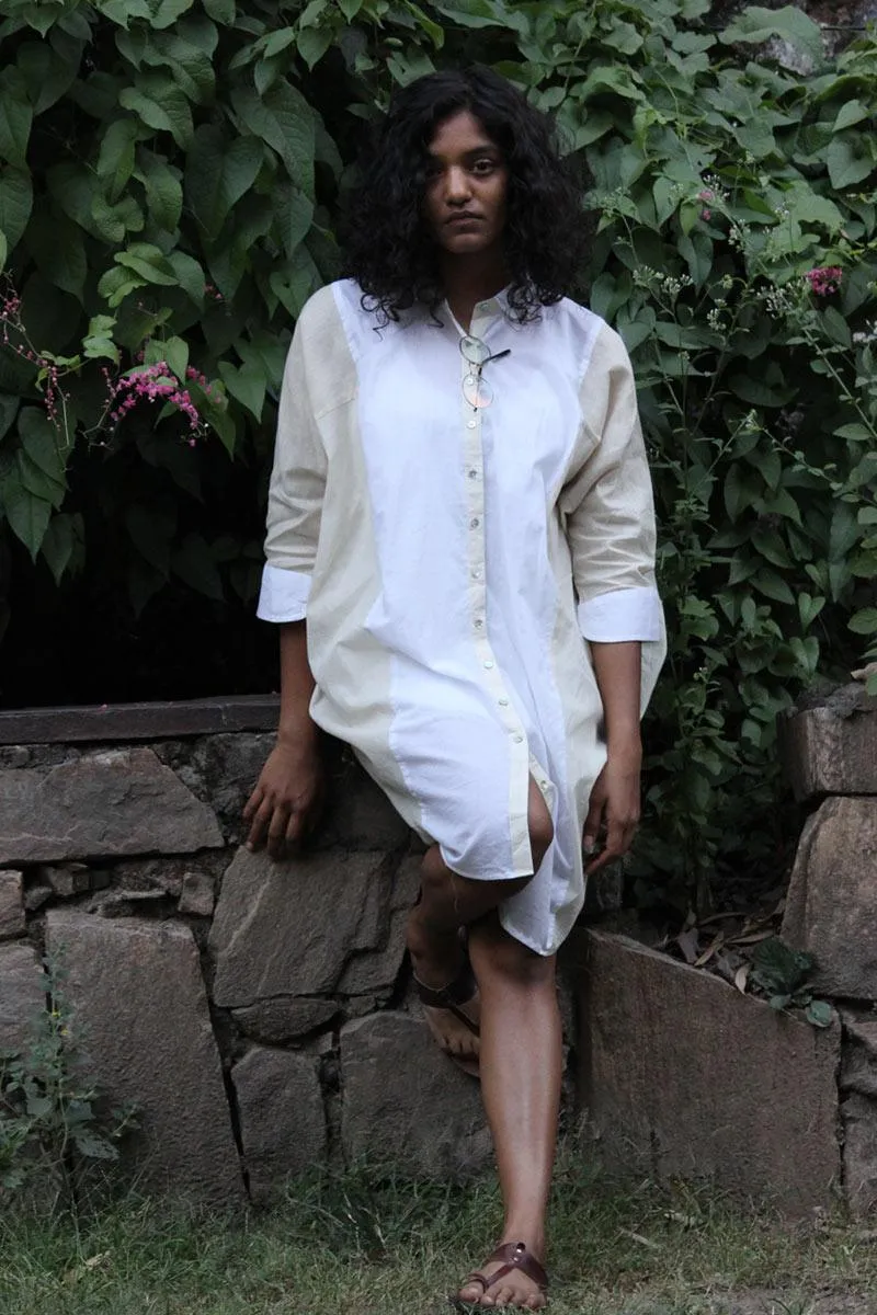 Our Dve Sofi top beige cotone manica dolman