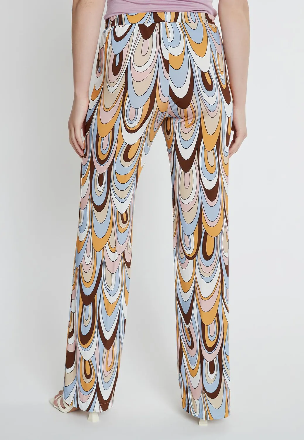 Ana Alcazar Kibori pantaloni fantasia retro