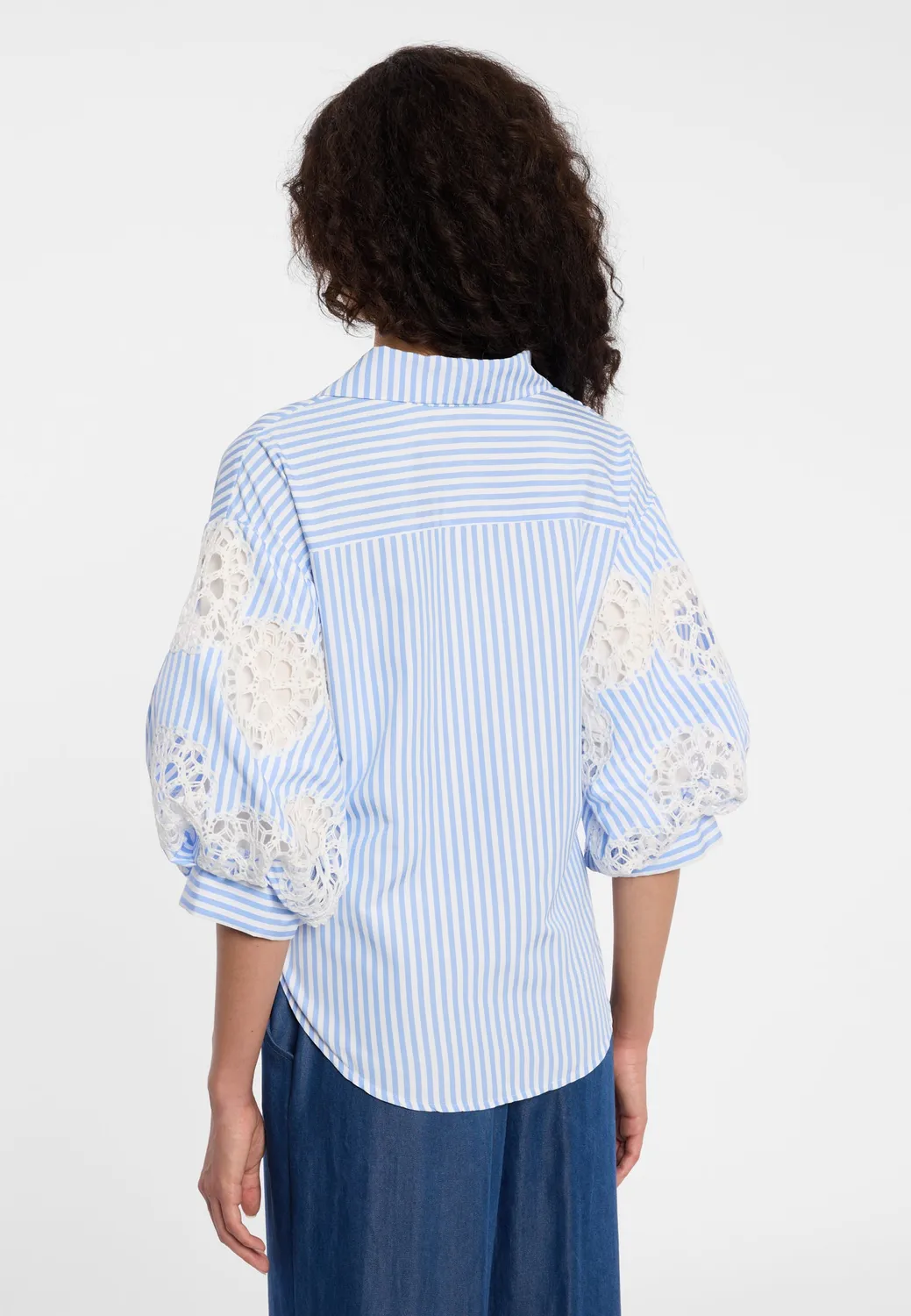 Ana Alcazar Dovah blusa incrocio a righe