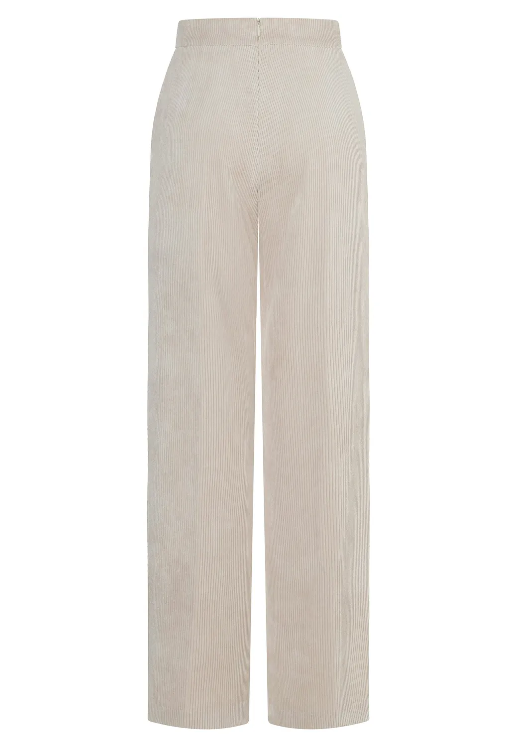 Ana Alcazar Adimy pantaloni velluto panna palazzo