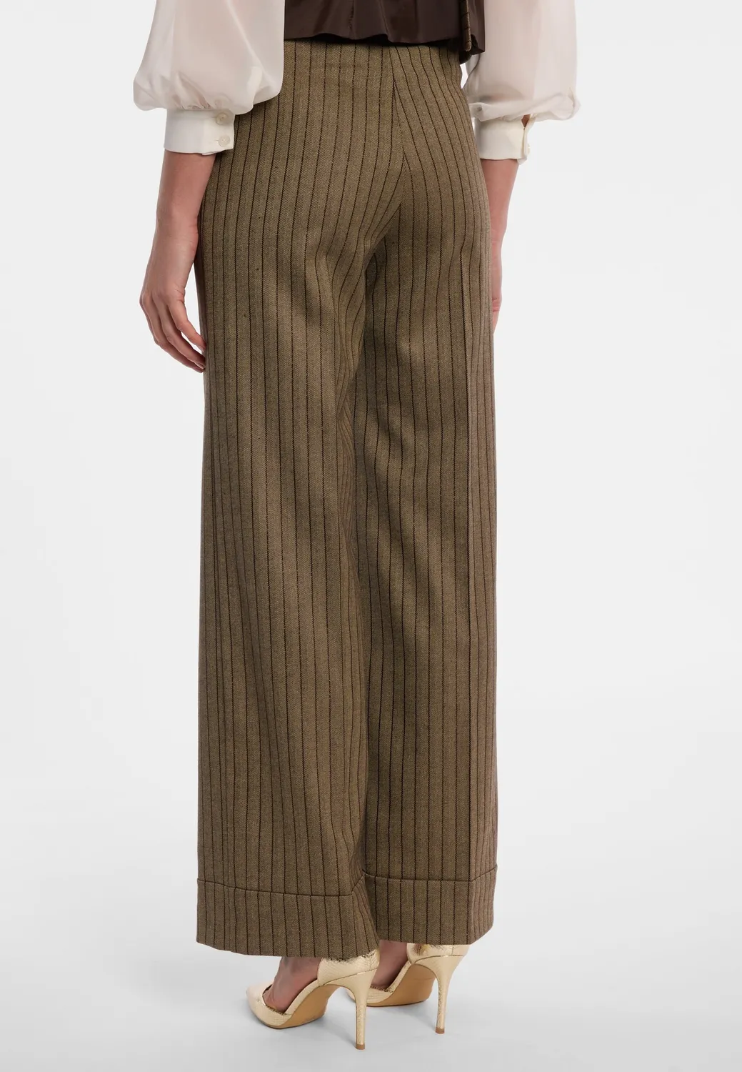 Ana Alcazar Endessa pantaloni marlene gessato