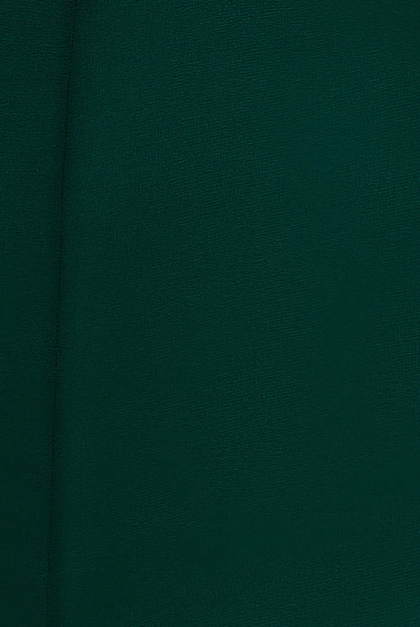 Goddiva Bardot Cowl Neck abito maxi verde chiffon