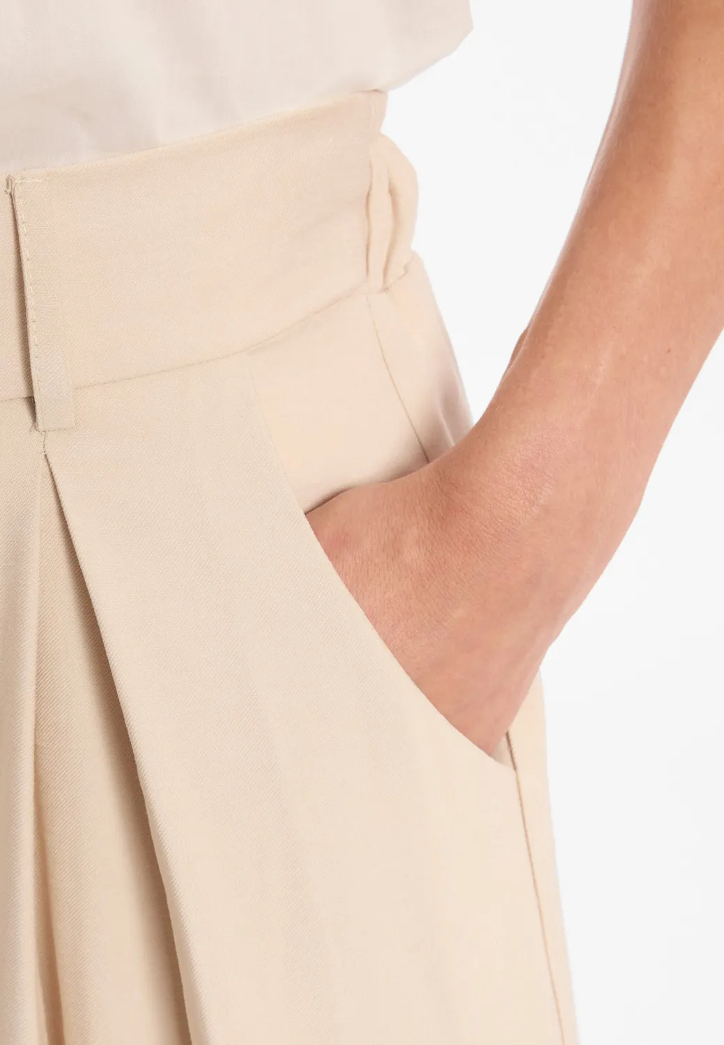 Ana Alcazar Dorin pantalone palazzo beige