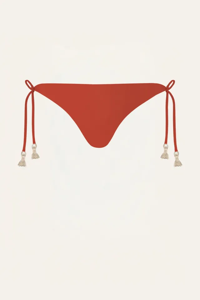 Johanna Ortiz Sagrado slip bikini rosso fuoco