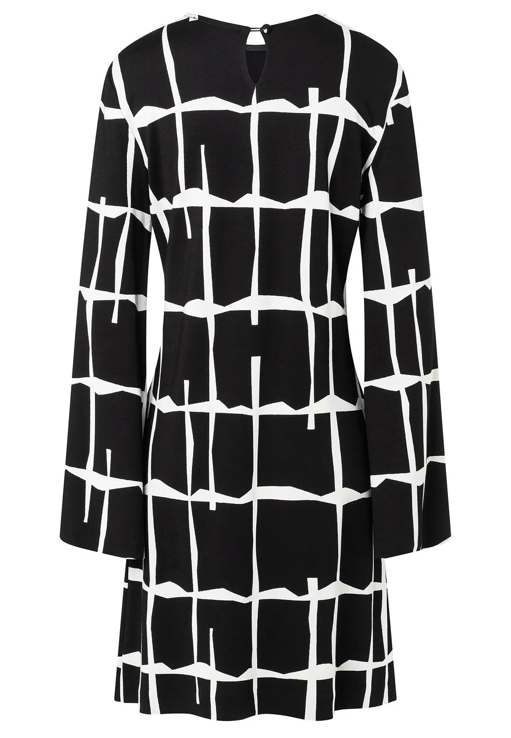 Ana Alcazar Hewali vestito tunica bianco nero
