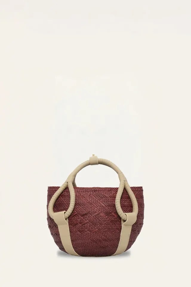 Johanna Ortiz Ballad Of The Frontier mini tote borsa vino