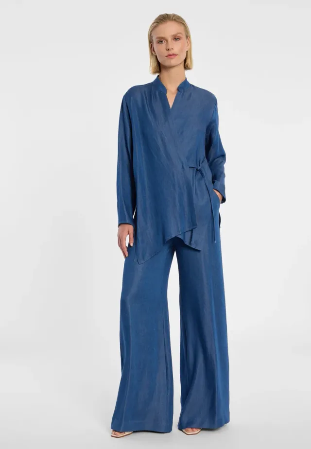 Ana Alcazar Douta camicia kimono denim estiva