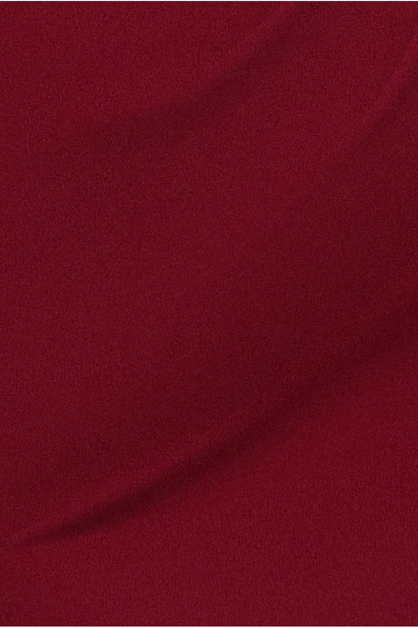 Goddiva Abito Lungo Bordeaux Spalle Scoperte
