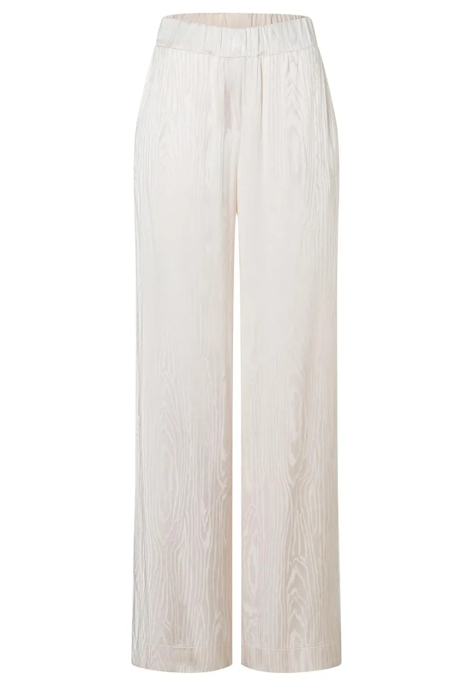Ana Alcazar Zarosa pantaloni larghi raso bianchi