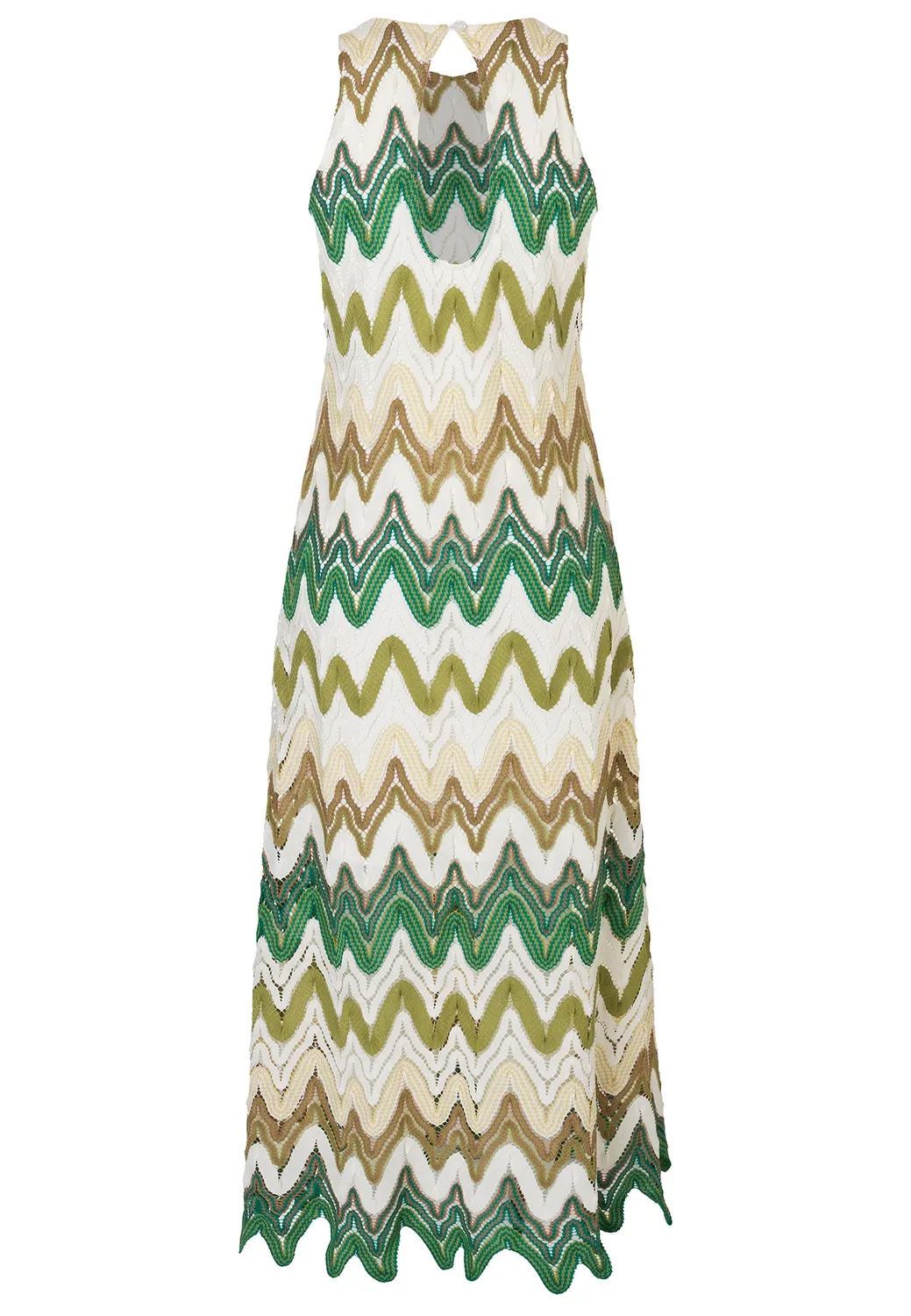 Ana Alcazar Dimra maxi abito maglia verde