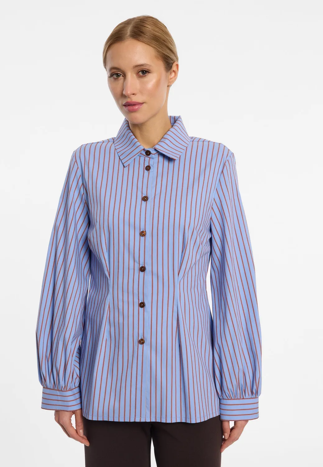 Ana Alcazar Enlirese camicia cotone maniche bishop