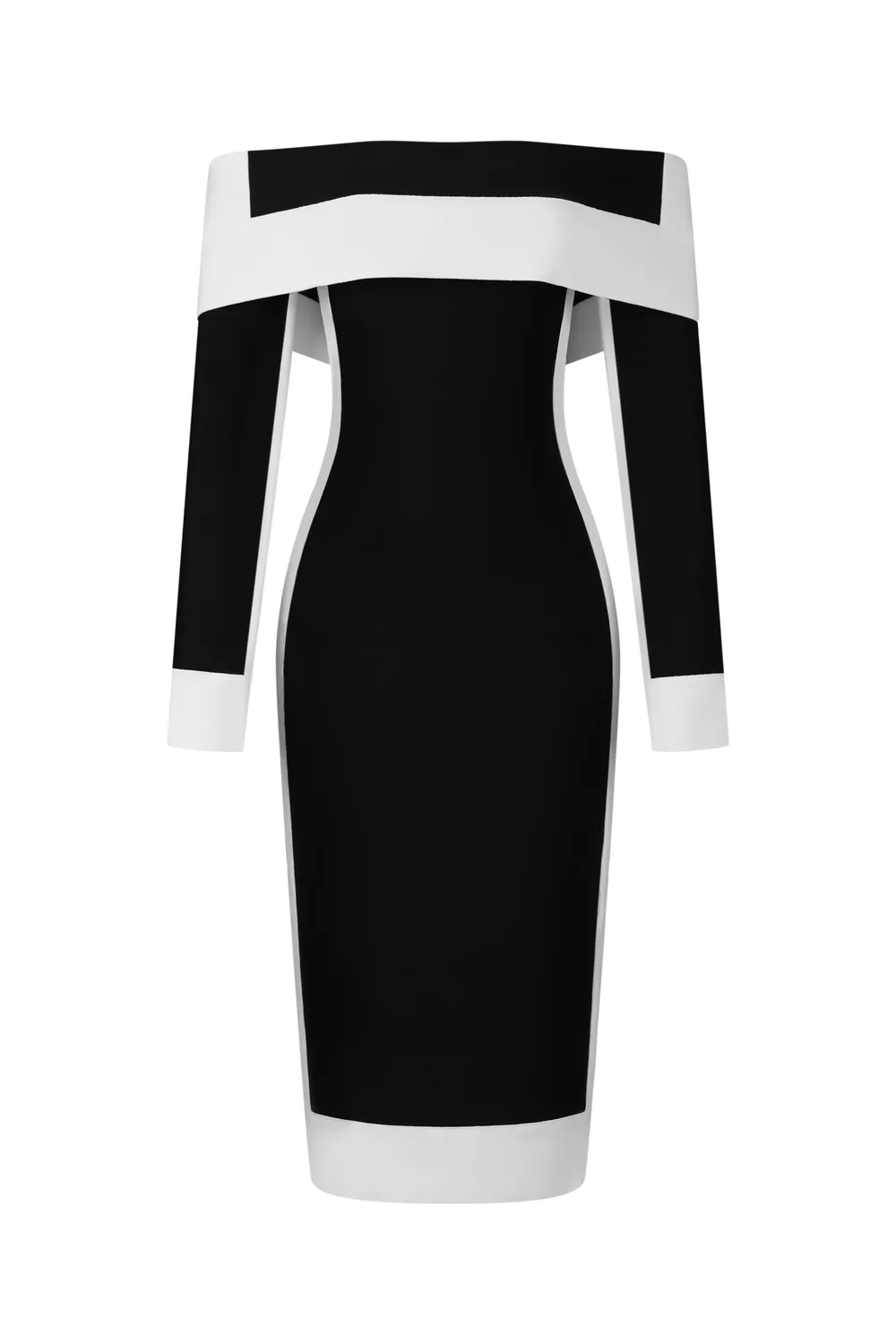 Bella Barnett Mattey abito midi nero bandage