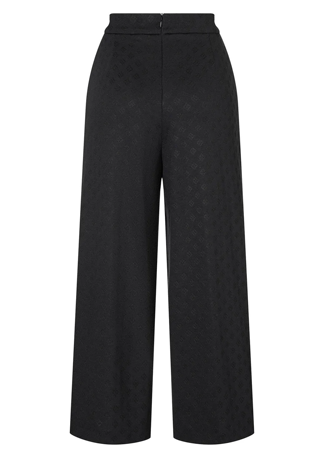 Ana Alcazar Hemmis pantaloni culotte neri a quadri