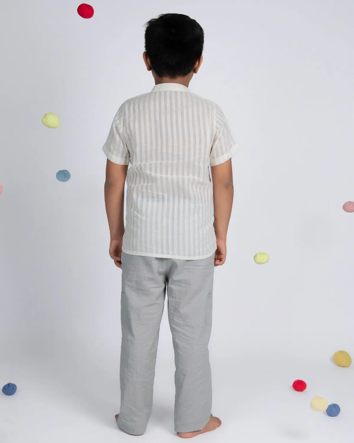 Our Dve Tiny Trend coordinato bimbo beige cotone
