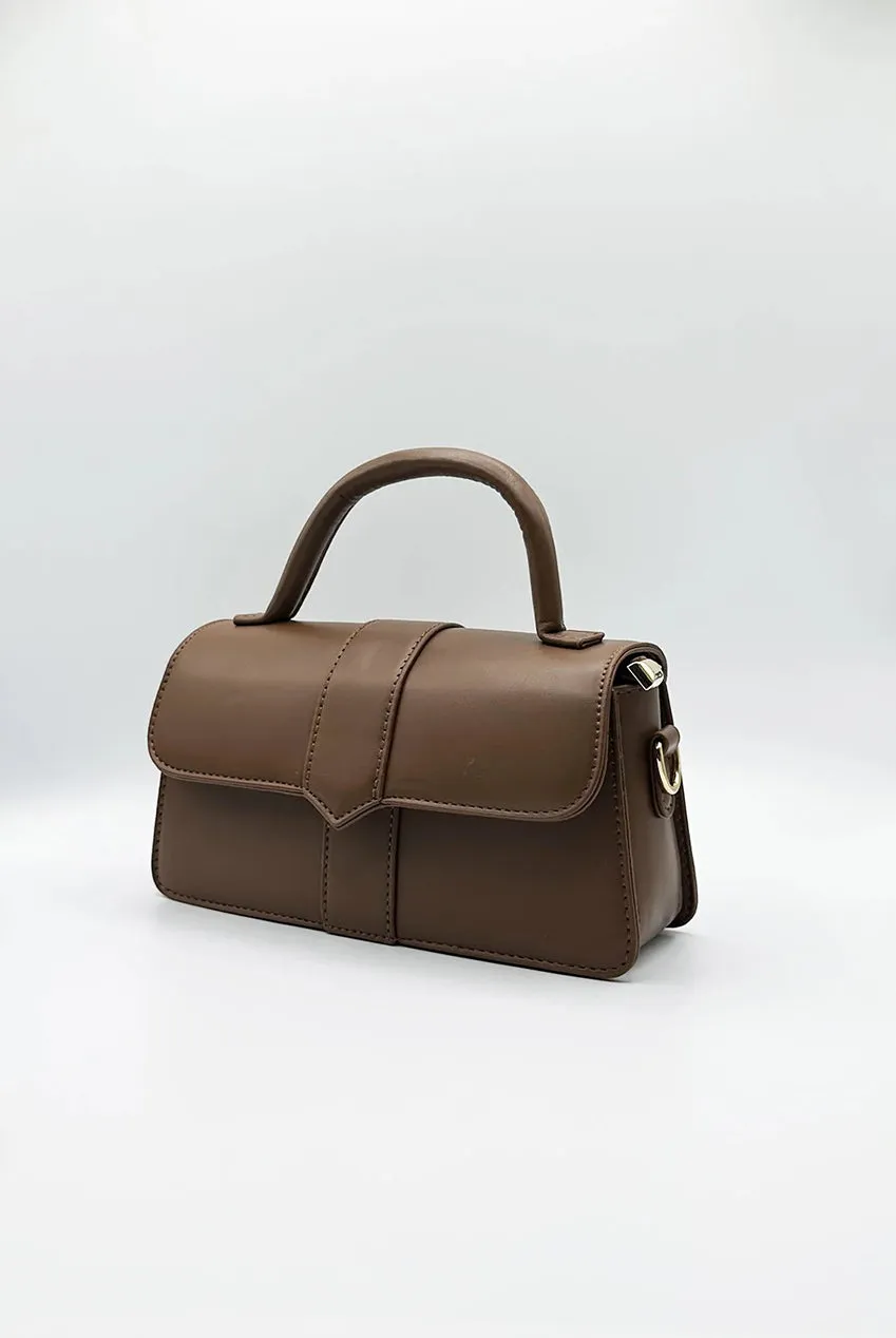 SVNX HB350506 borsa crossbody marrone piccola