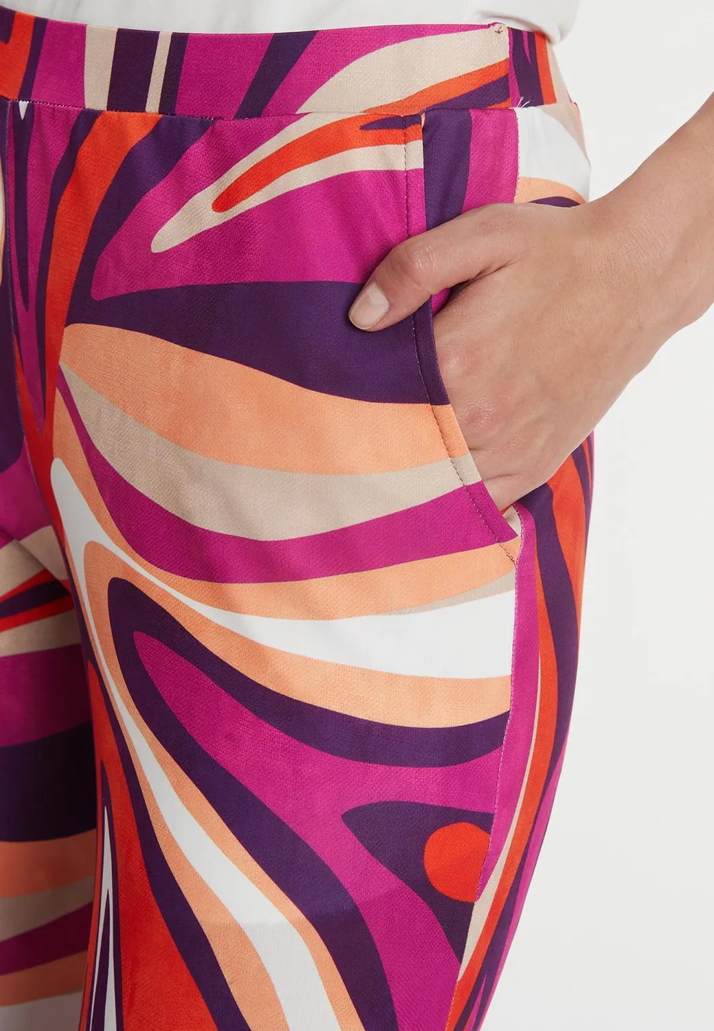 Ana Alcazar Prinara pantaloni jersey fantasia svasati