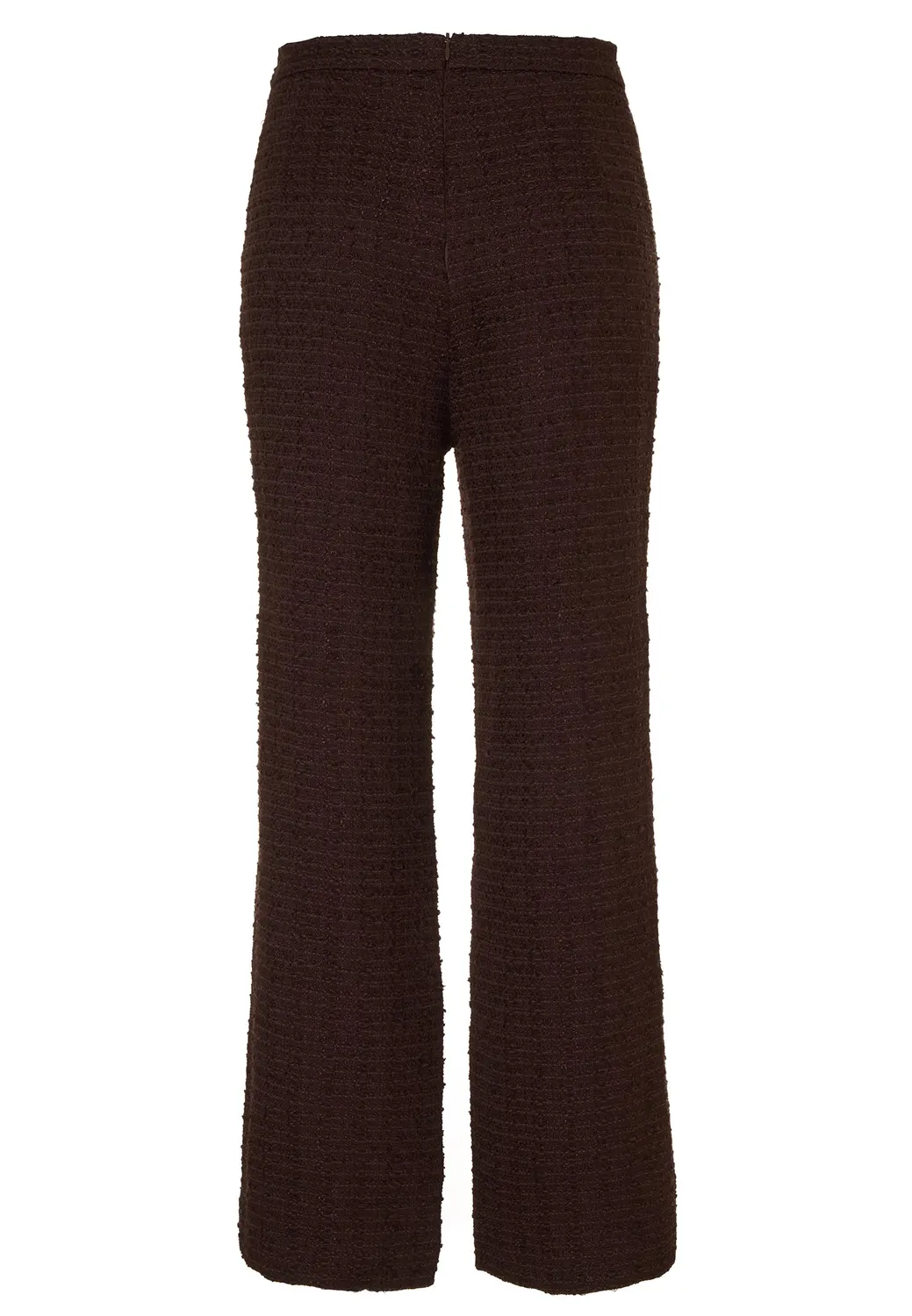 Ana Alcazar Enaraya pantaloni cropped marrone bouclé