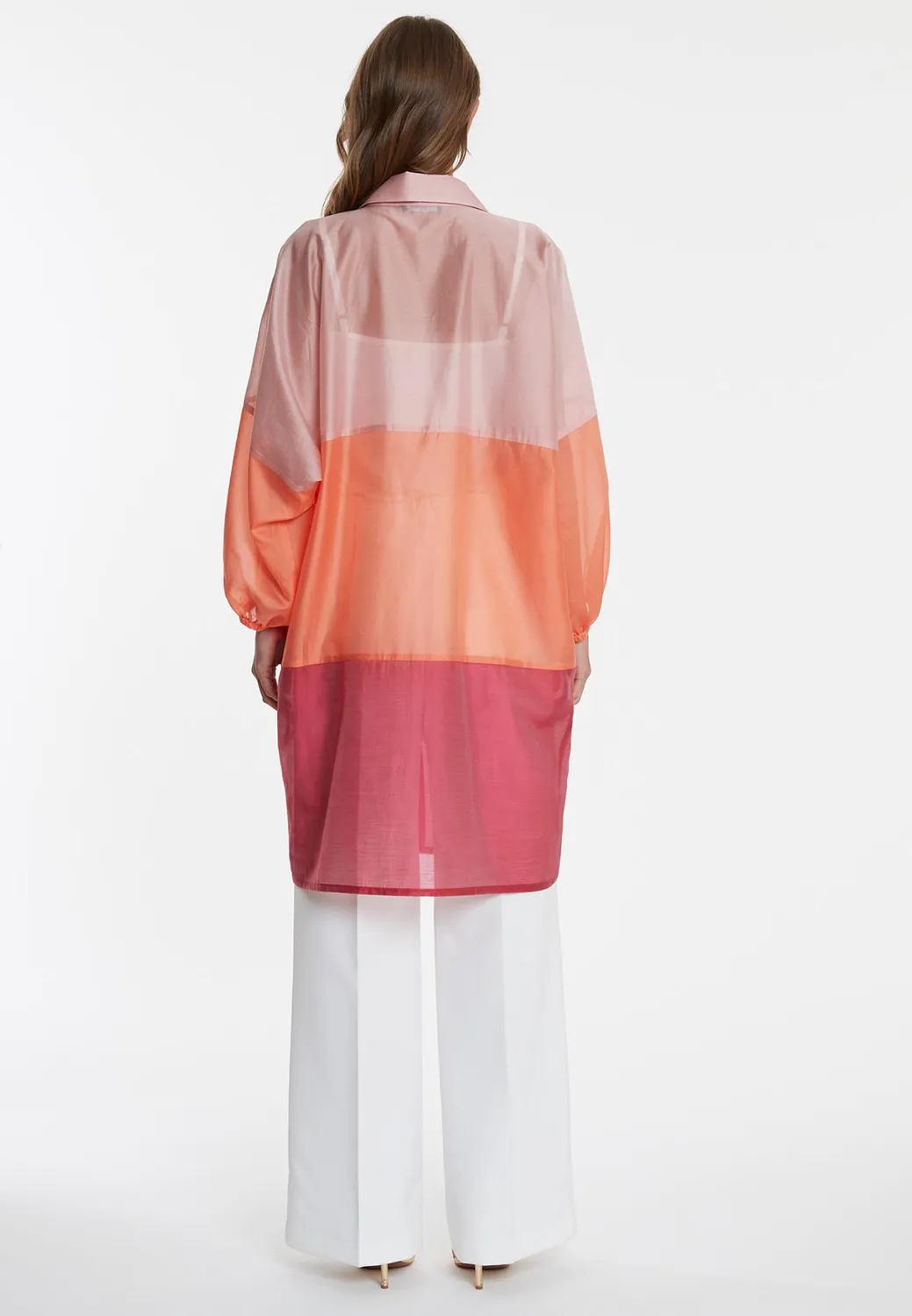 Ana Alcazar Waka camicia lunga lyocell multicolor
