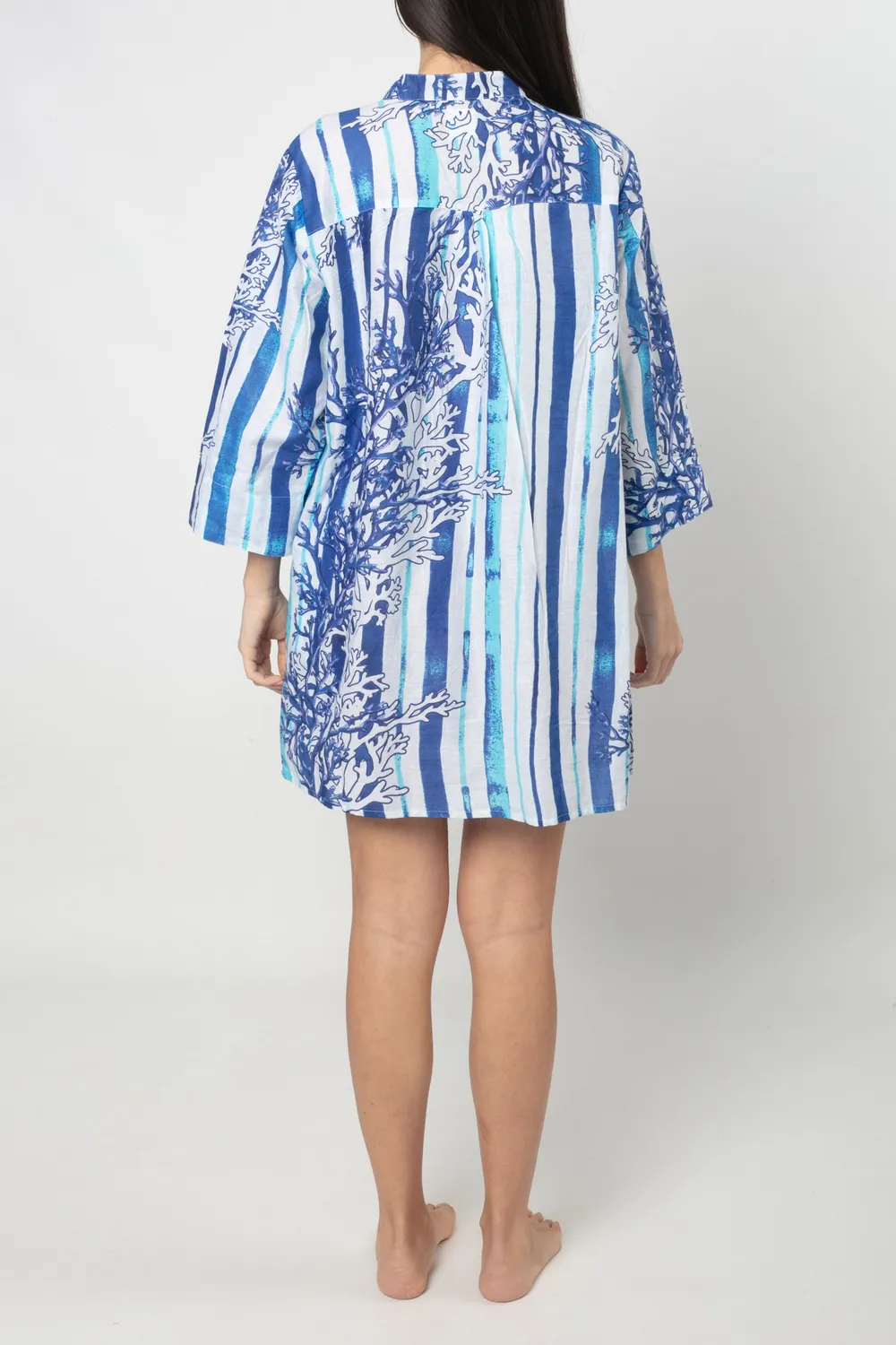 Antica Sartoria Everywhere ER006 abito turchese cotone