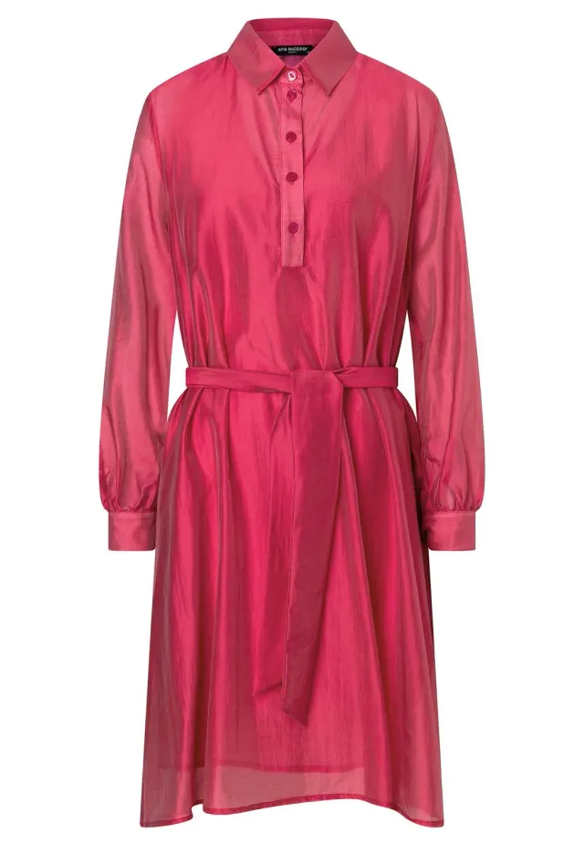 Ana Alcazar Wakoa abito camicia rosa lyocell