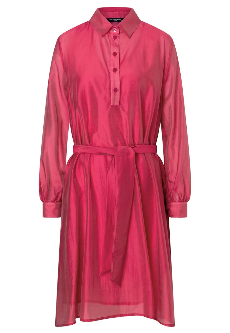 Ana Alcazar Wakoa abito camicia rosa lyocell