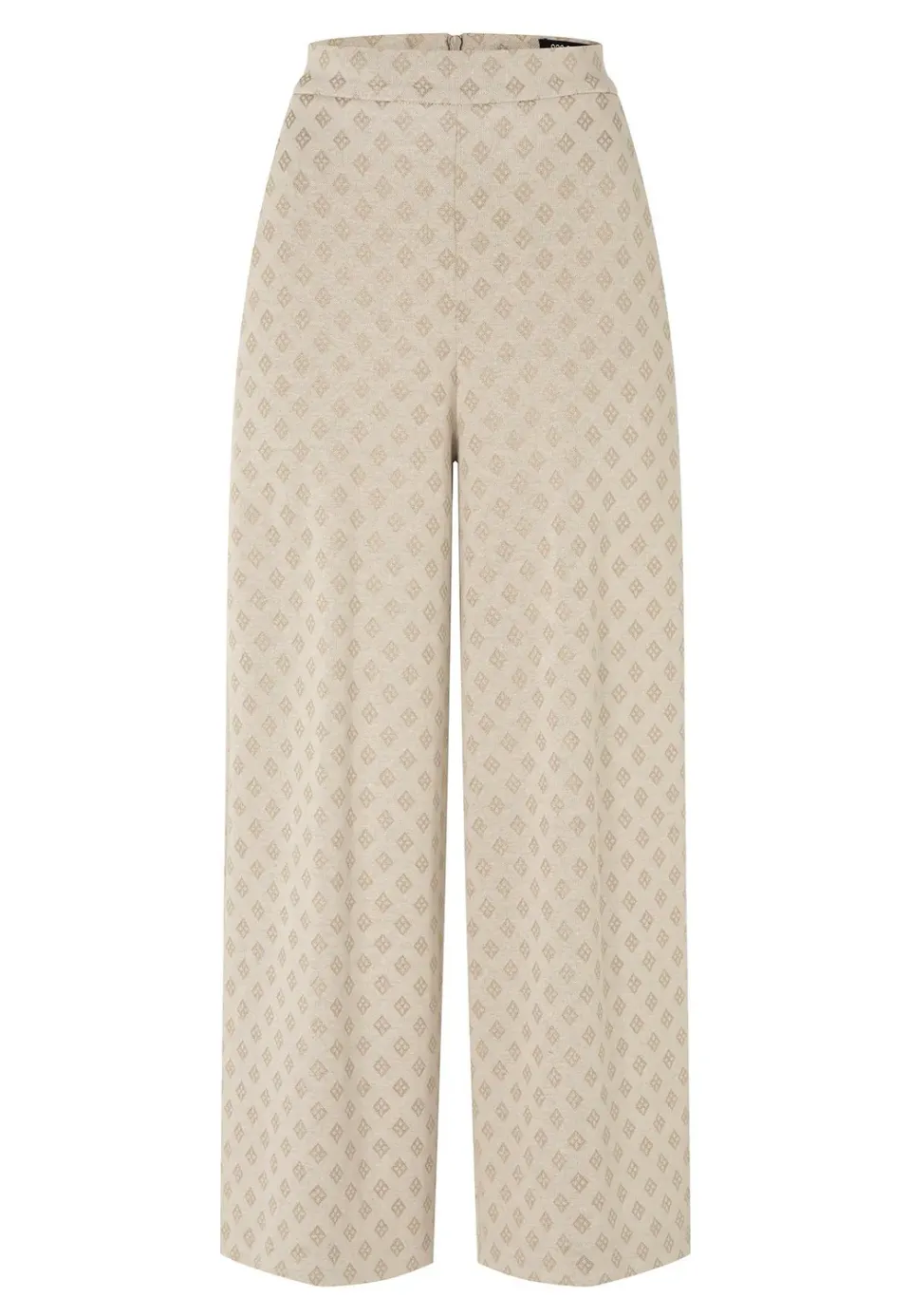 Ana Alcazar Hemmy Pantaloni Culotte Beige Quadri 7/8