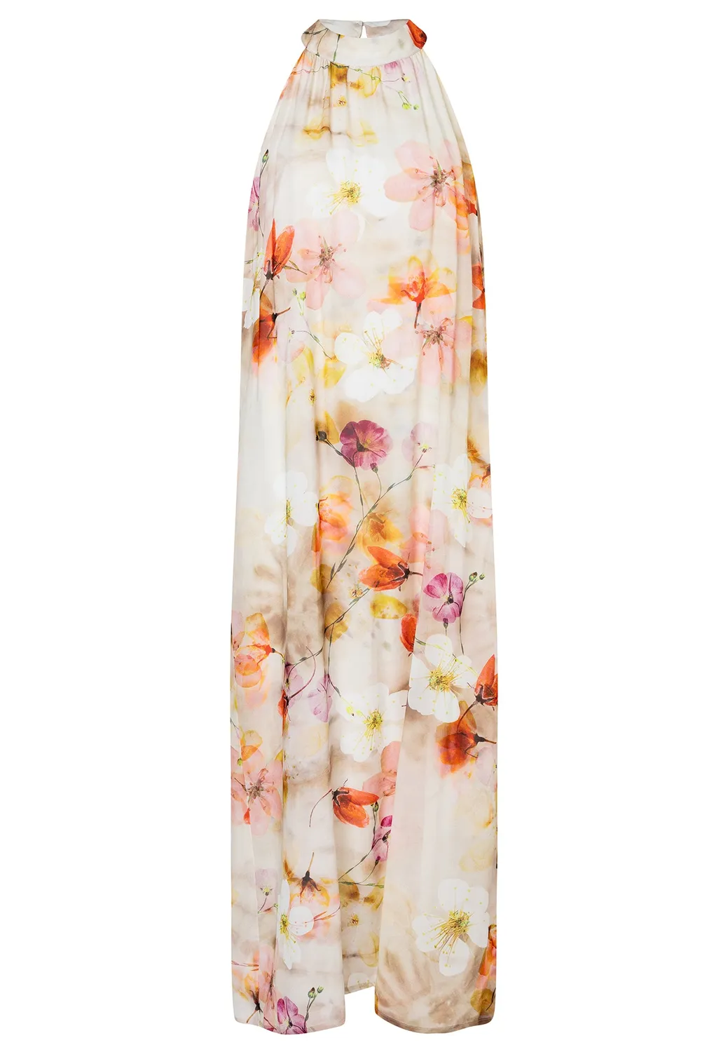 Ana Alcazar Deiza Abito halterneck maxi fiori