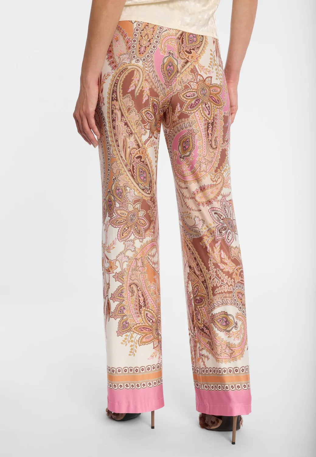 Ana Alcazar Donah pantaloni jersey rosa fantasia