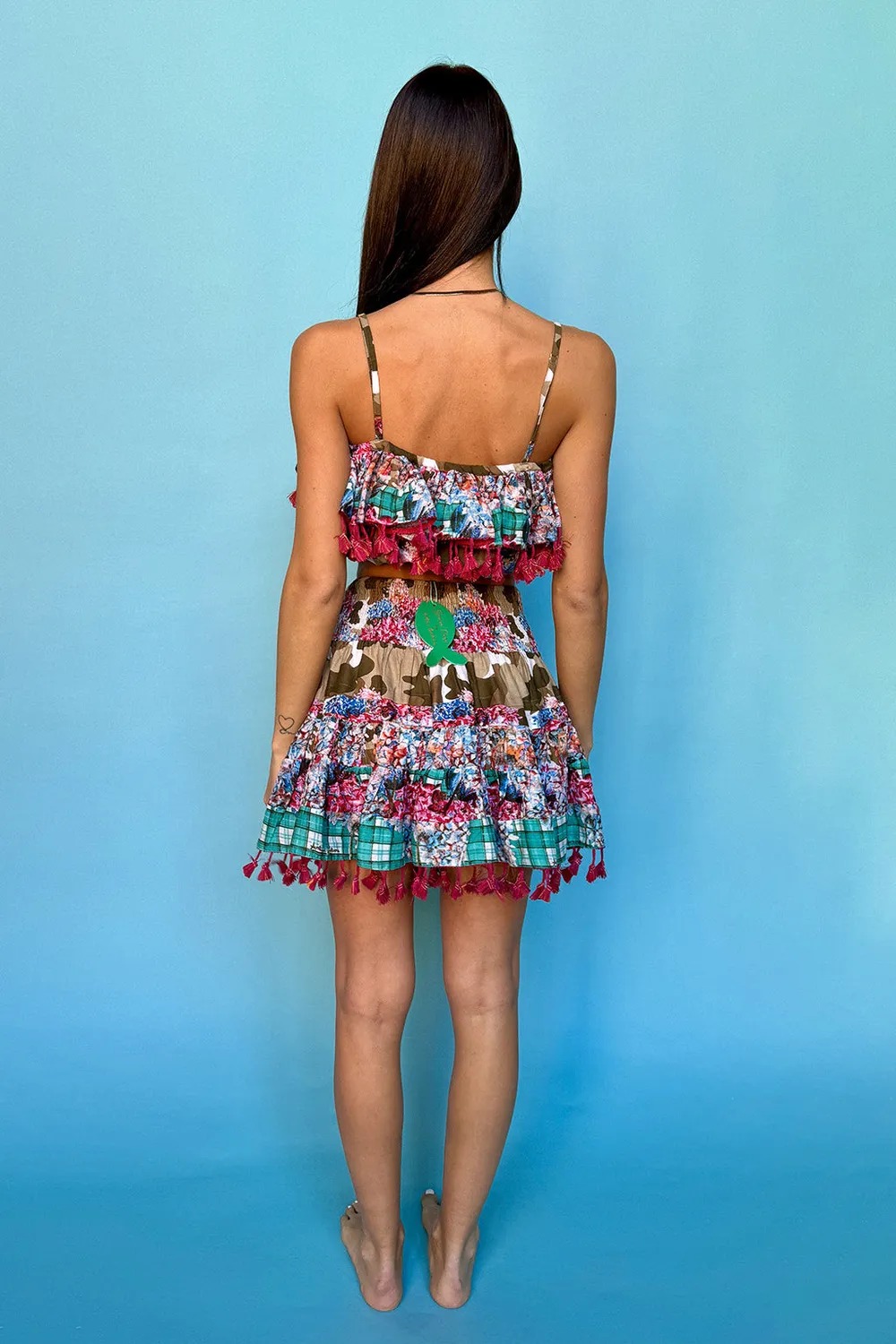 Antica Sartoria DV1088B completo top gonna verde
